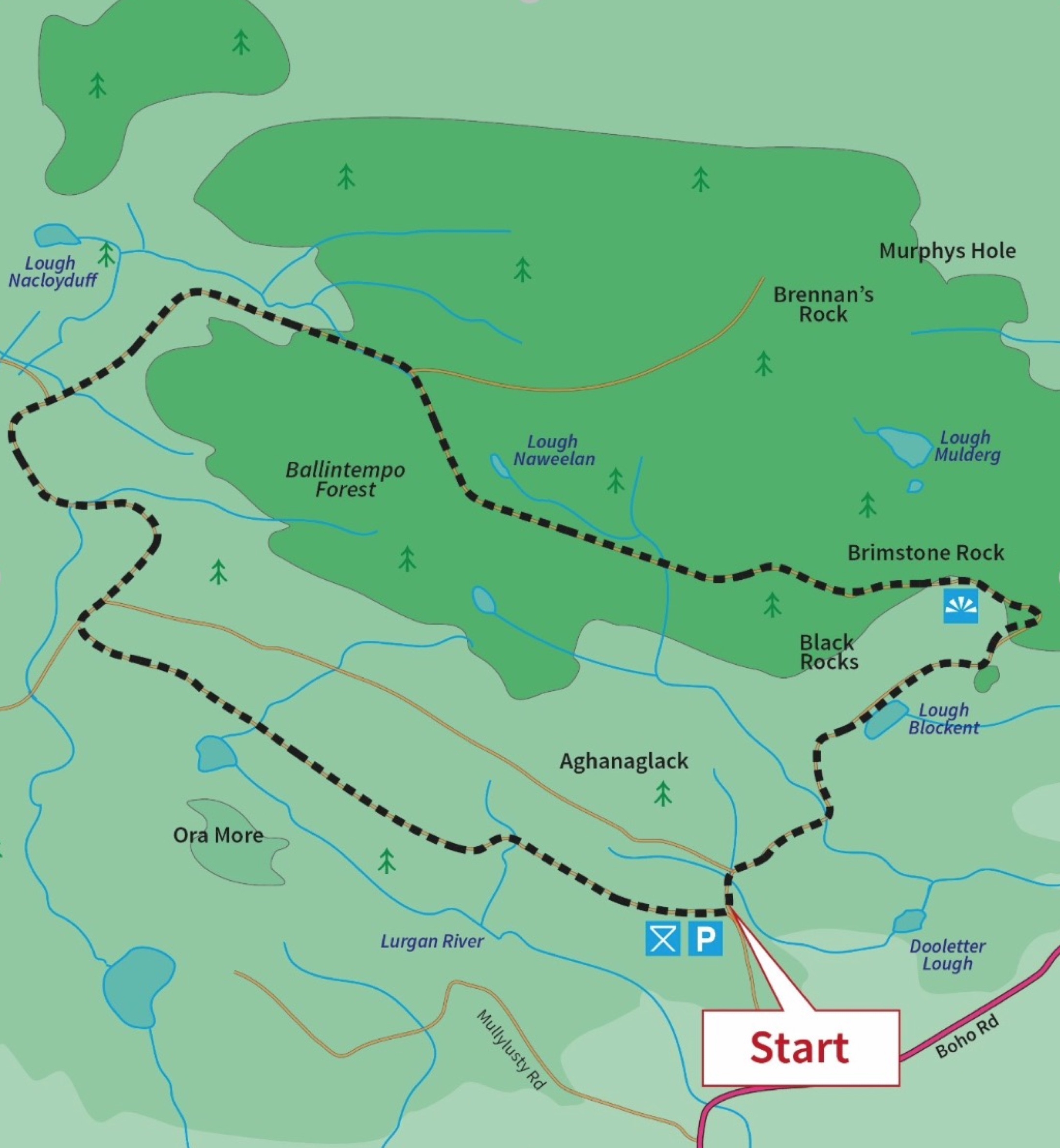 Cuilcagh Boardwalk Trail Map 1